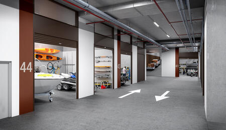 Small-sized storage unit space (B1F)
