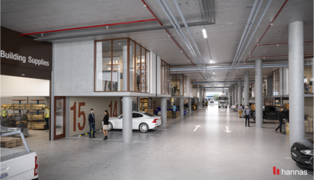 Medium-sized storage unit space (1F)