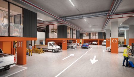 Medium-sized storage unit space