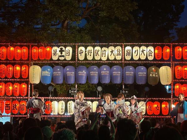 昨年行われた第11回中野駅前大盆踊り大会の様子