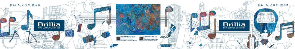 仮囲い展示予定のアート作品（イメージ）
