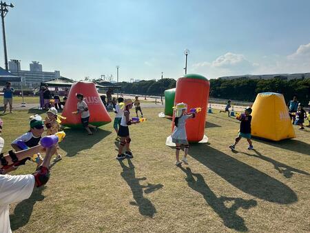 子ども向け水遊びイベントの様子