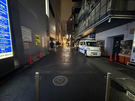 開催前の路地（2025年10月撮影）