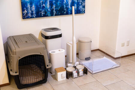 愛犬用アメニティの一例