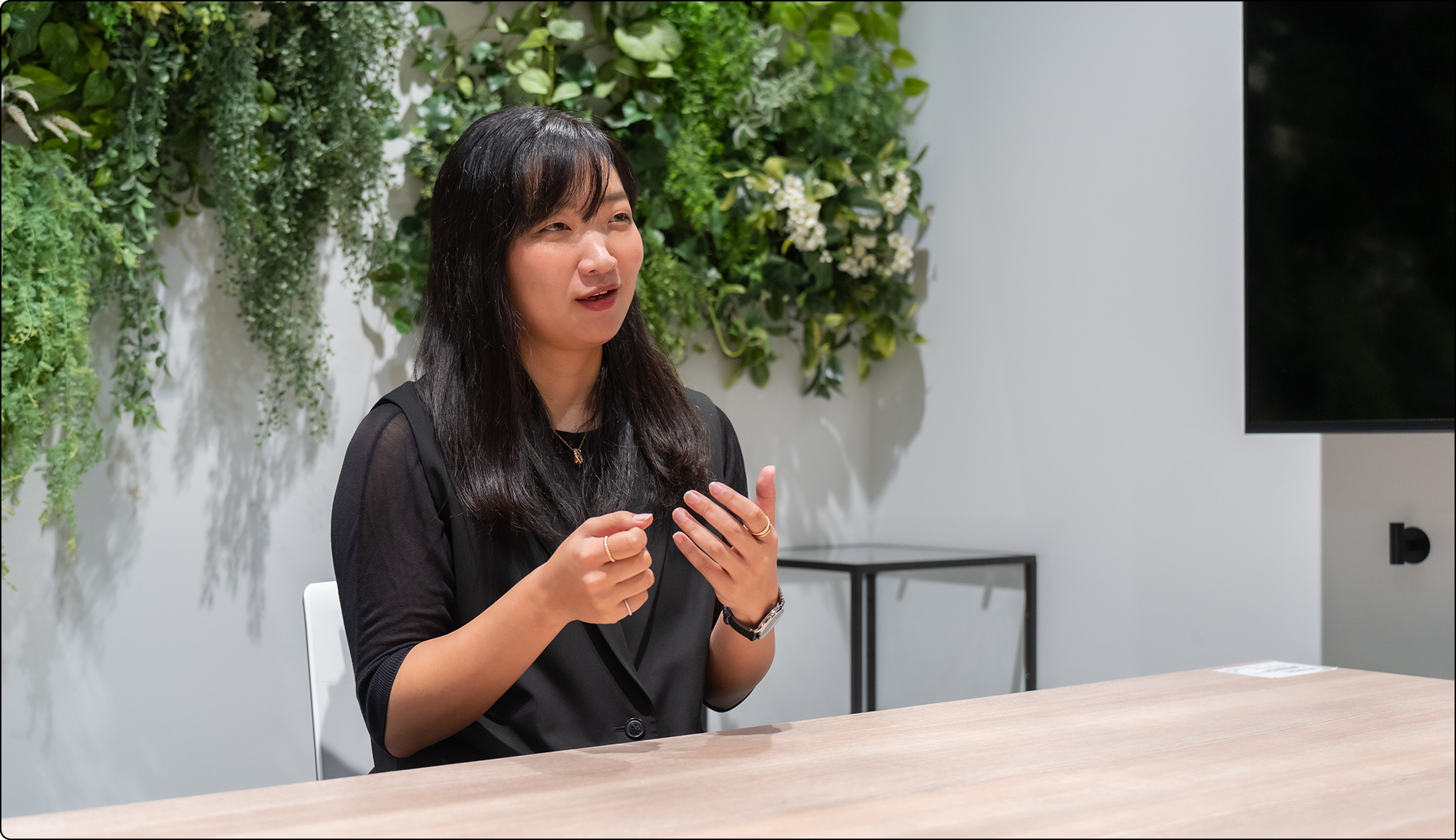 インタビュー風景